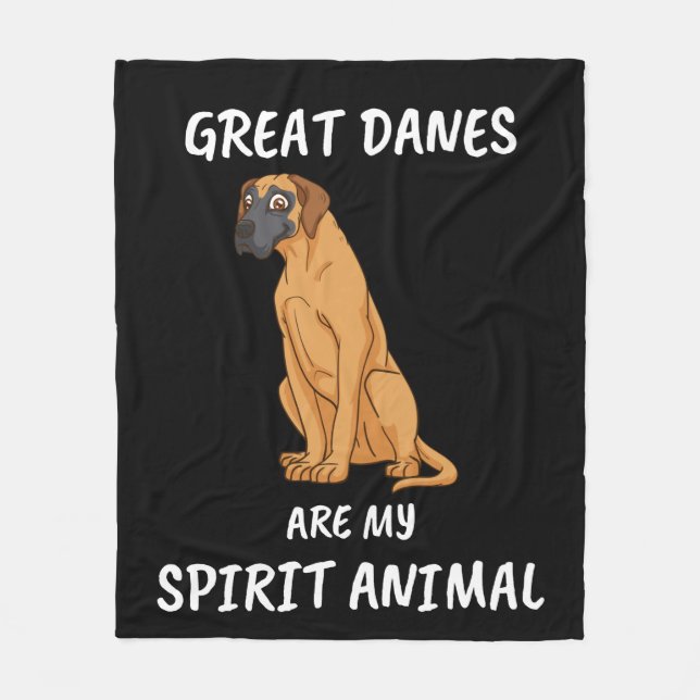 Couverture Polaire Super Dane Cadeau Amoureux des chiens Chien Super  (Devant)
