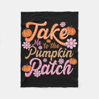 Couverture Polaire Super Emmenez-Moi Au Citrouille Patch Automne Auto