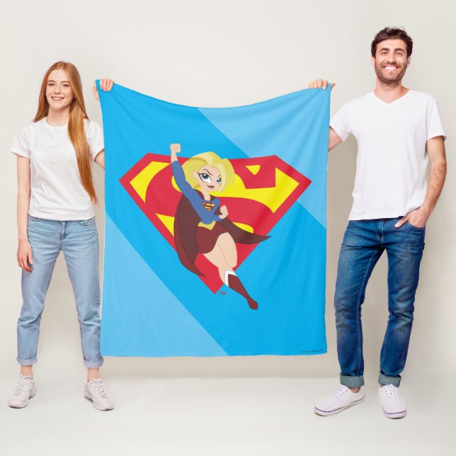 Couverture Polaire Super Hero filles Supergirl DC (En situation)