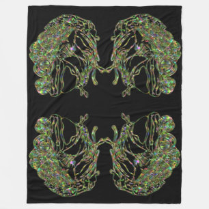 Couverture Polaire Super Size Neon Frog