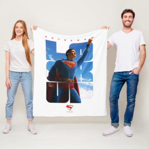 Couverture Polaire Superman regarde Pose