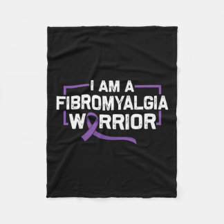 Couverture Polaire Support Purple Ribbon Warrier De Fibromyalgia Awar