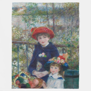 Couverture Polaire Sur la terrasse, portrait impressionniste, Renoir