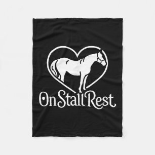 Couverture Polaire Sur Stall Repos, Cheval Equestre Coeur Stable,