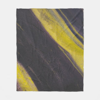 Couverture Polaire Surface noire et jaune