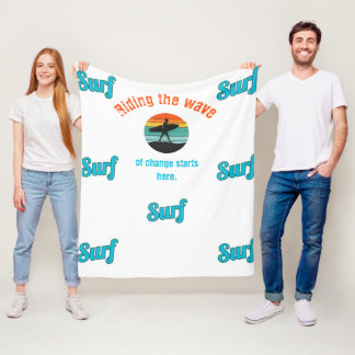 Couverture Polaire Surfer sur la vague du changement