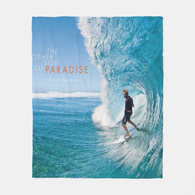 Couverture Polaire Surfeur de surf (Devant)