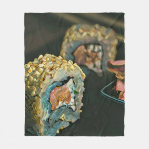 Couverture Polaire sushi japonais