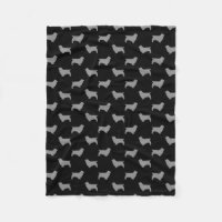 Sussex Spaniel Chien race Silhouettes Motif