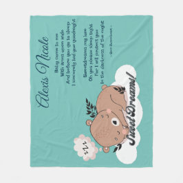 Couverture Polaire Sweet Dreams Baby Bear