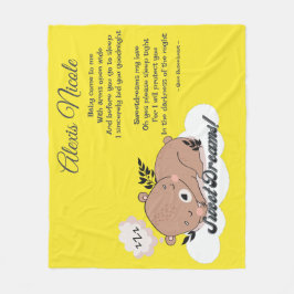 Couverture Polaire Sweet Dreams Baby Bear
