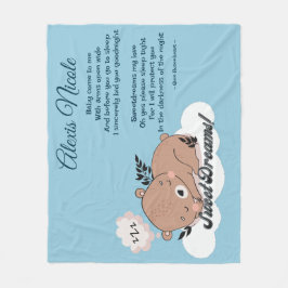 Couverture Polaire Sweet Dreams Baby Bear
