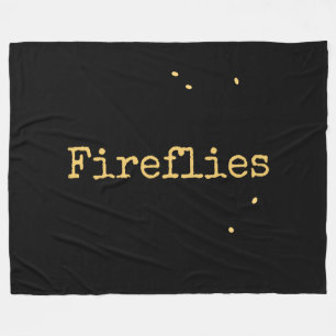Couverture Polaire Sweet moderne Black Summer Night Ciel Fireflies Te