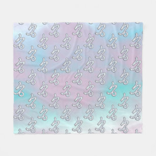 Couverture Polaire Symbole de Capricorne sur le Décor Mère de Pearl N