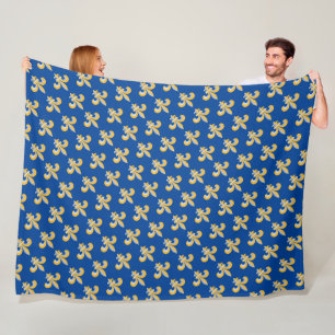 Couverture Polaire Symbole de Fleur de Lis