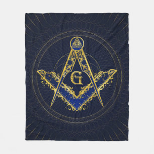 Couverture Polaire Symbole de la franc-maçonnerie Carré et camionne