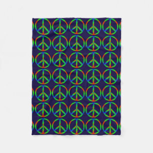 COUVERTURE POLAIRE SYMBOLE DE PAIX RVB