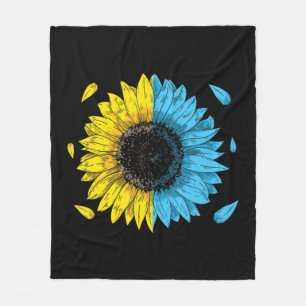 Couverture Polaire Symbole drapeau ukrainien Tryzub Aimer Soutenir l'