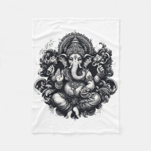 Couverture Polaire Symbole Ganesh Yoga Hindou Dieu Éléphant Ganesha P