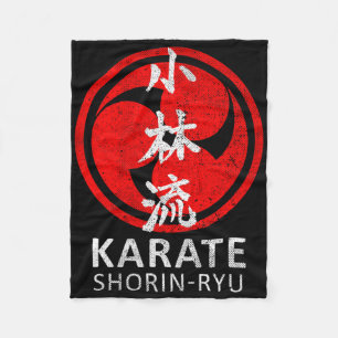 Couverture Polaire Symbole karaté Shorin Ryu Kanji Japon Martial Art 