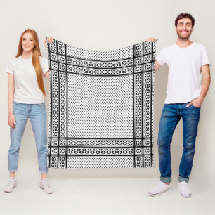 Couverture Polaire Symbole Keffiyeh de la Palestine Motif de résistan