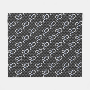 Couverture Polaire Symbole Leo Zodiac sur l'impression de fibre de ca