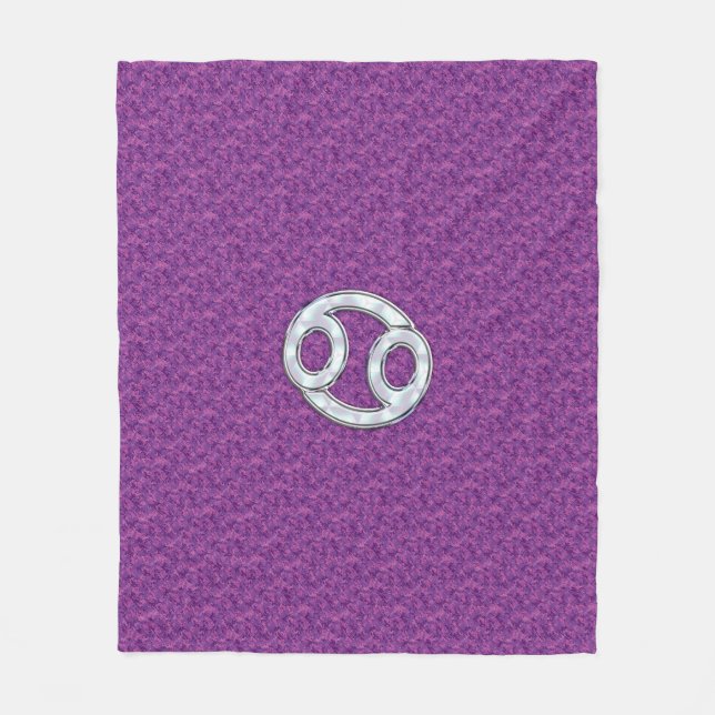 Couverture Polaire Symbole moderne du cancer Zodiac Camouflage numéri (Devant)
