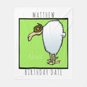 Couverture Polaire SYMBOLE Zodiaque Baies Personnalisées Anniversaire