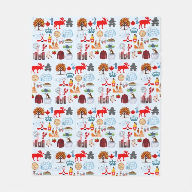 Couverture Polaire Symboles du Canada (Devant)