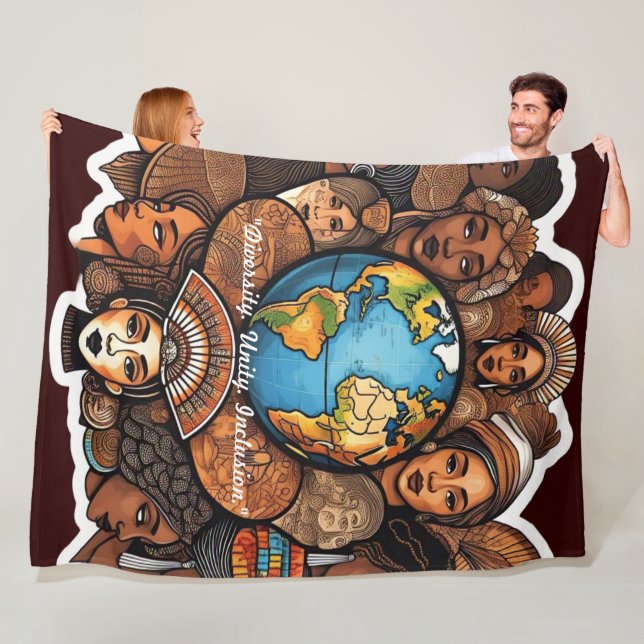 Couverture Polaire "Symboles d'unicité" (En situation)