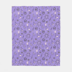 Couverture Polaire Symboles occultes de cuisine Motif - Magie mystiqu