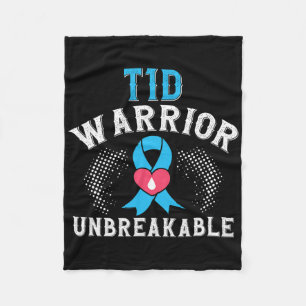 Couverture Polaire T1d Warrier Unbreakable Diabetes Awareness Mois B