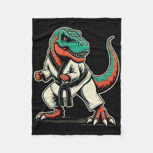 Couverture Polaire T-rex Dinosaur Karate Taekwondo Martial Arts
