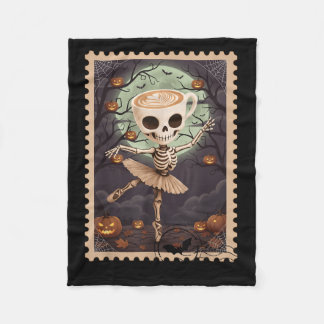 Couverture Polaire T-shirt Ballerine Halloween Cappuccina Timbre Post