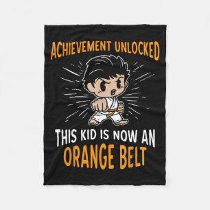Couverture Polaire T Shirt Cadeau pour Enfant Karaté Étudiant Ceintur
