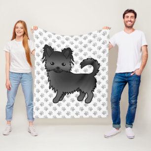 Couverture Polaire T-shirt Chien de dessin animé Chihuahua à manteau
