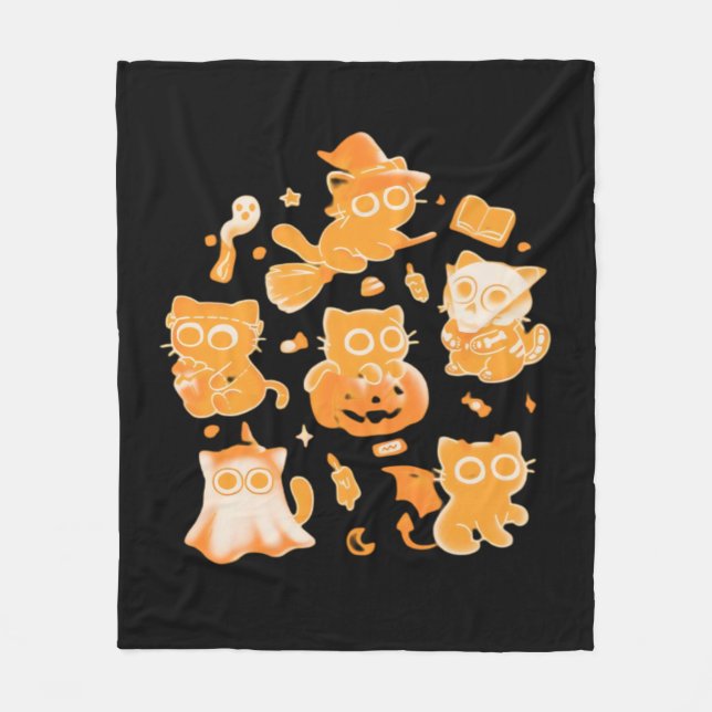 Couverture Polaire T-shirt éffrayant Kittens classique (Devant)