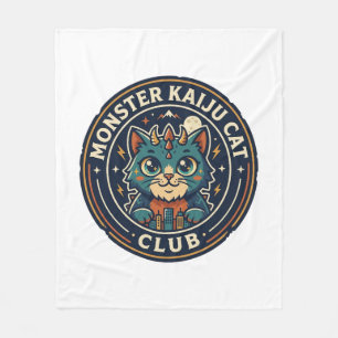 Couverture Polaire T-shirt graphique Monster Kaiju Cat - Art Monster 