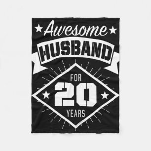 Couverture Polaire T-shirt Homme 20ème Anniversaire Pour lui merveill
