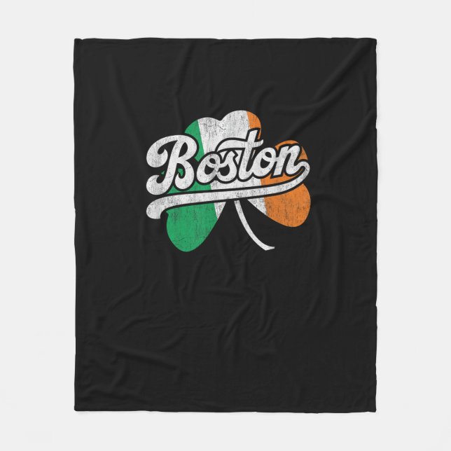 Couverture Polaire T-shirt irlandais de Boston (Devant)