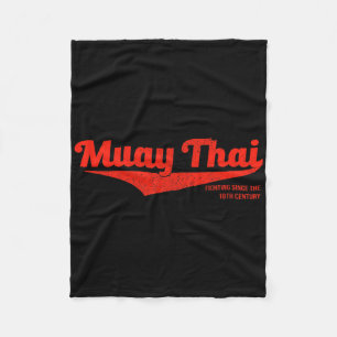 Couverture Polaire T-shirt Muay Thai Kickboxing en détresse, Mma Bjj,