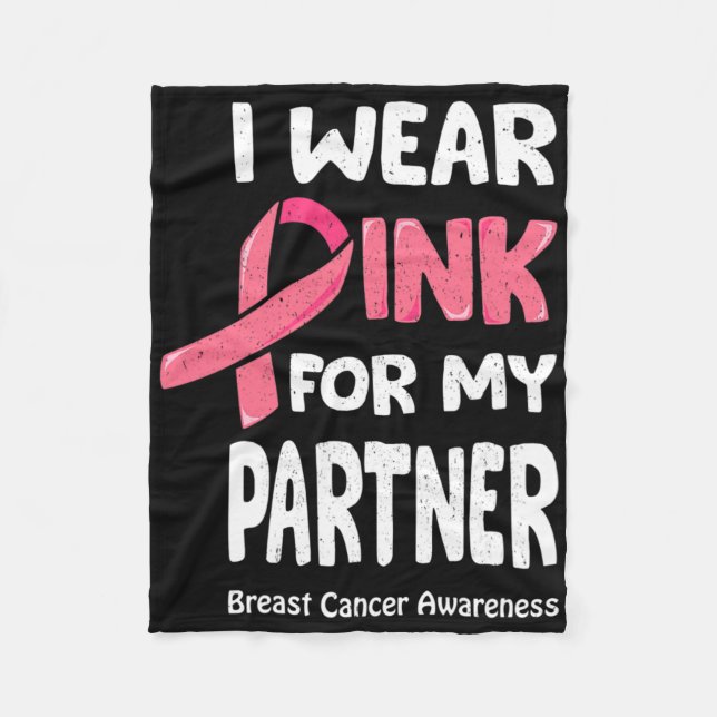 Couverture Polaire T Shirt, partenaire du cancer du sein (Devant)