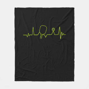 Couverture Polaire T-shirt Pickleball Heartbeat