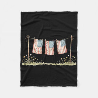Couverture Polaire T-shirt Retriever doré merica Chiens patriotiques 
