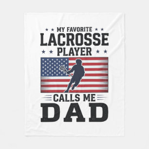 Couverture Polaire T-shirt vintage drapeau américain Funny Lacrosse P
