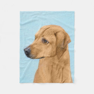 Couverture Polaire Tableau Rhodesian Ridgeback - Art Chien original