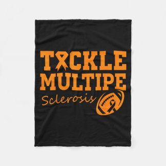 Couverture Polaire Tackle Orange Ribbon Multiple Sclerosis Awareness 