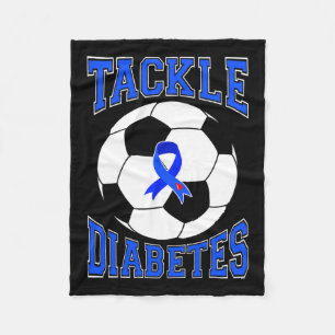 Couverture Polaire Tackle Soccer Blue Ribbon Lutte contre la sensibil