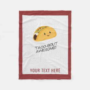 Couverture Polaire Taco-accès personnalisé par taco mignon de Kawai