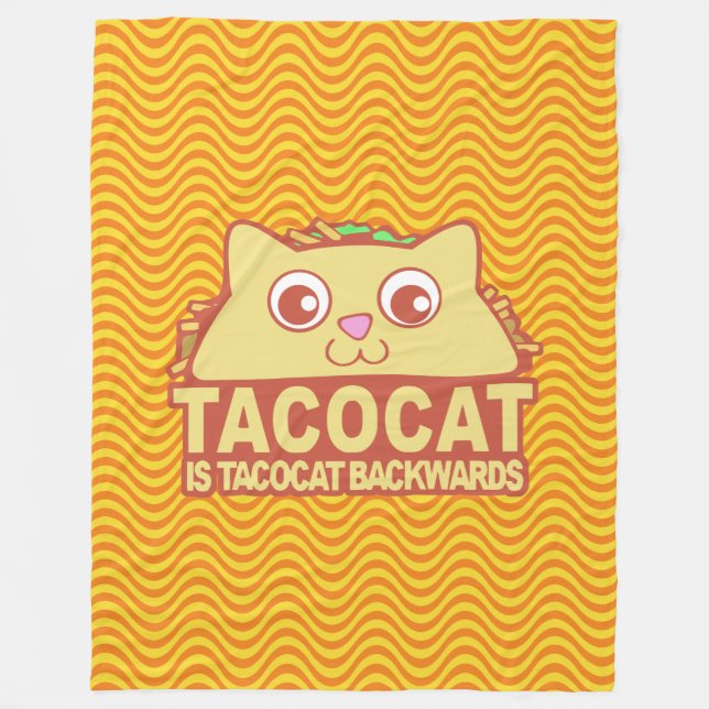 Couverture Polaire Tacocat à l'envers II Epica Fleece Blanche (Devant)